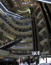 The gigantic Times Square mall.  It's so large I had to take two pictures 
and stitch them together like a panorama.
